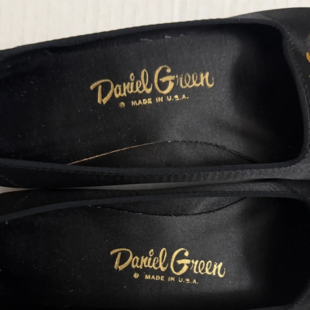 Daniel Green Black and Gold Women's Loafers